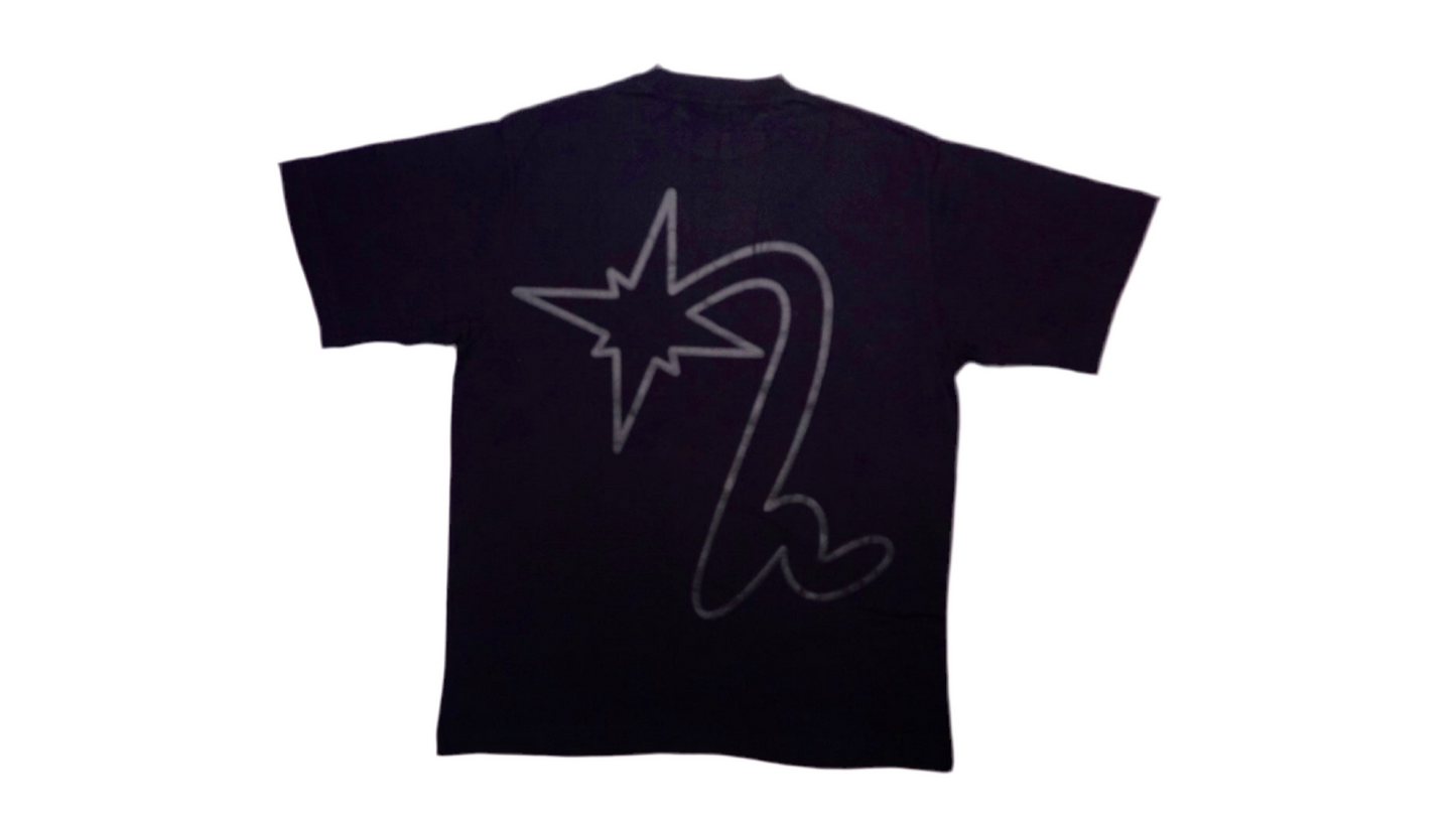 Black on Black tee