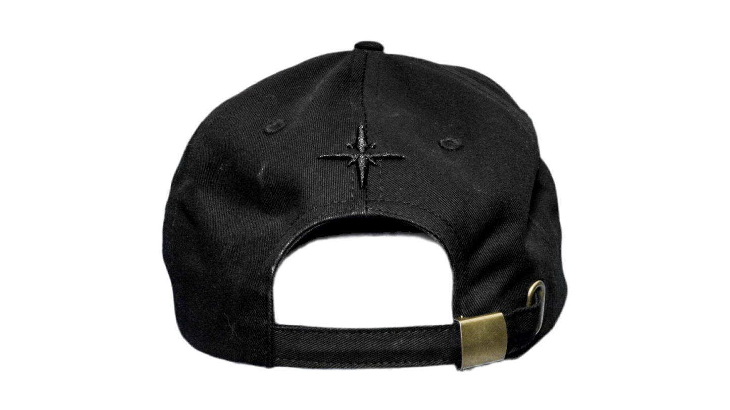 Black Unstructured Cap
