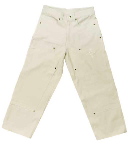 Broken White Double Knee Carpenter